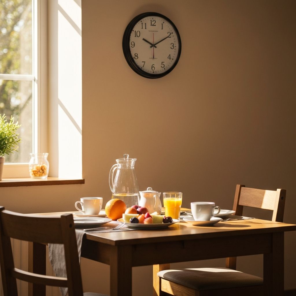 Meal timing and daily routines